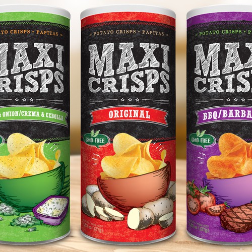 Memorable packaging for potato chips