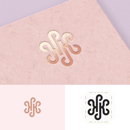 Elegant Double K monogram