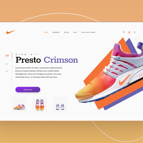 Local Nike Shop Landing Page Design