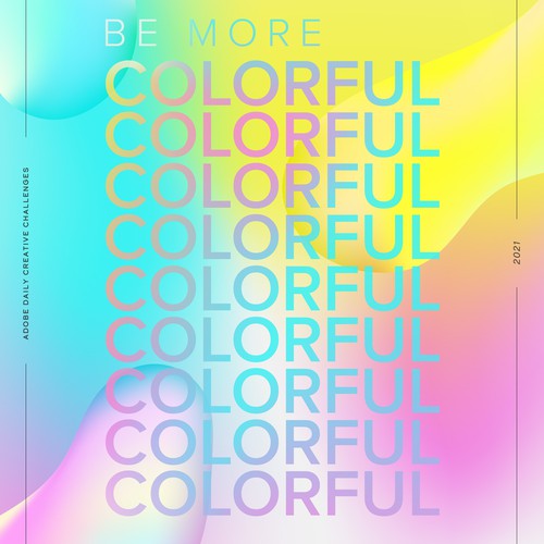 Colorful poster design