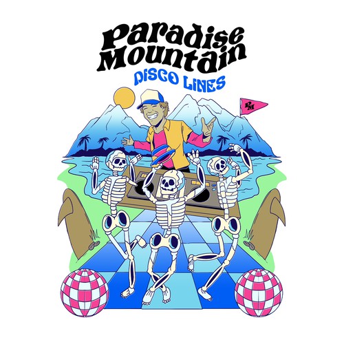 Illustration Concept for Paradise Mountain Tees