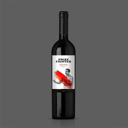 Wine Label Design for a Masculine, Gritty Red Wine