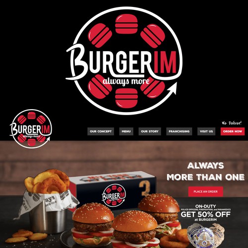 Updated logo for a burger company