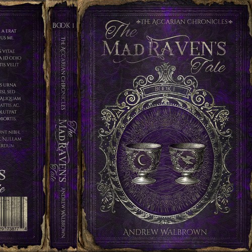 Winning design for "The Mad Raven's Tale" . First book in the series !!