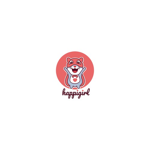 HappiGirl Logo Mascot Concept