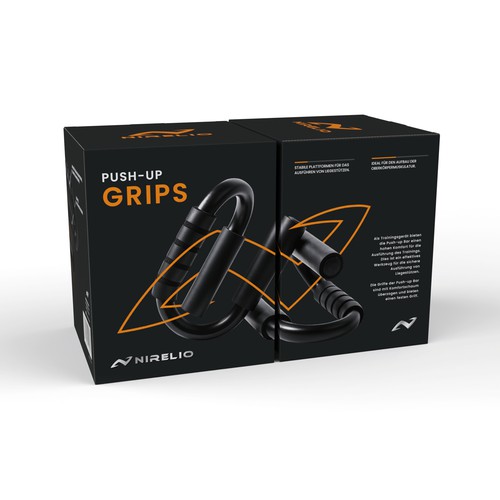 Push Up Grips Packaging