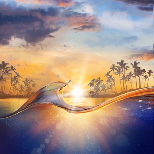 Hawaii sunset beach