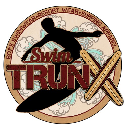 Swim Trunx vintage surfing logo