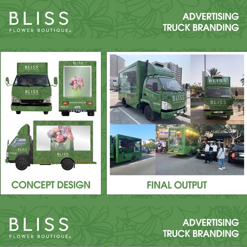 Advertising Truck Wrap Design - BLISS