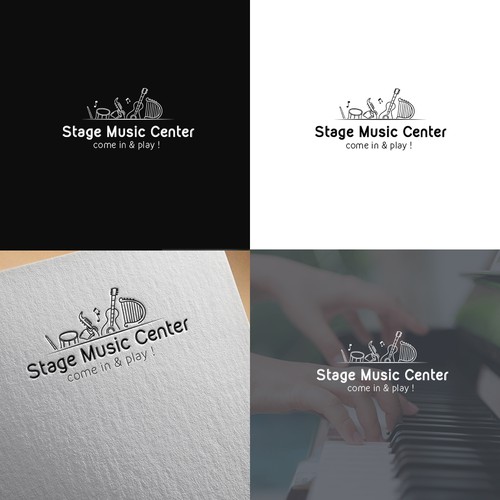 logo for a music school company