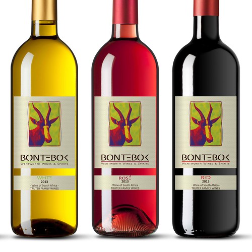 Create dynamic labels for a new South African wine brand in Asia!