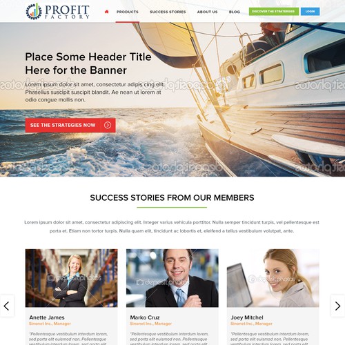 Website Design for Profit Factory