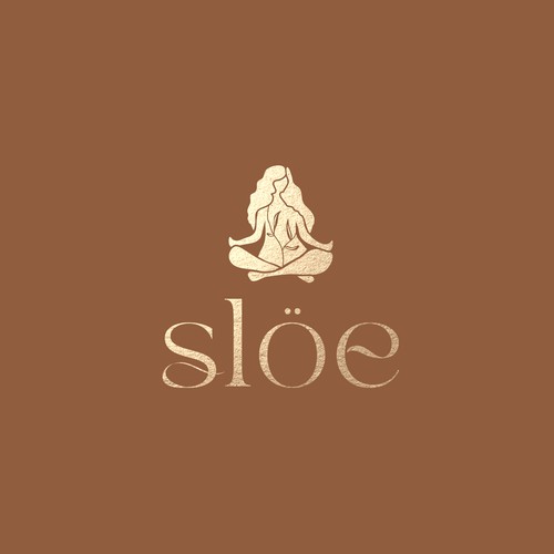 Elegant Organic Yoga Fashion Logo