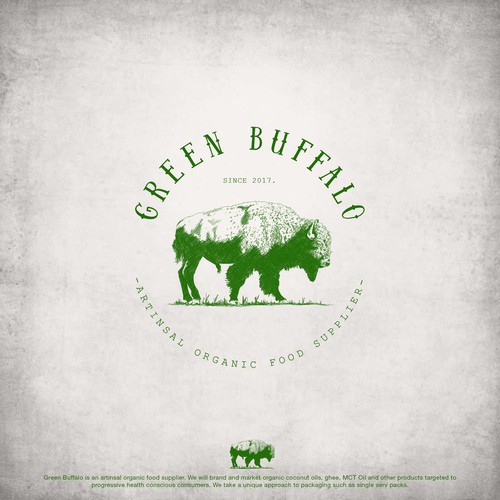 Illustrative logo for organic food supplier