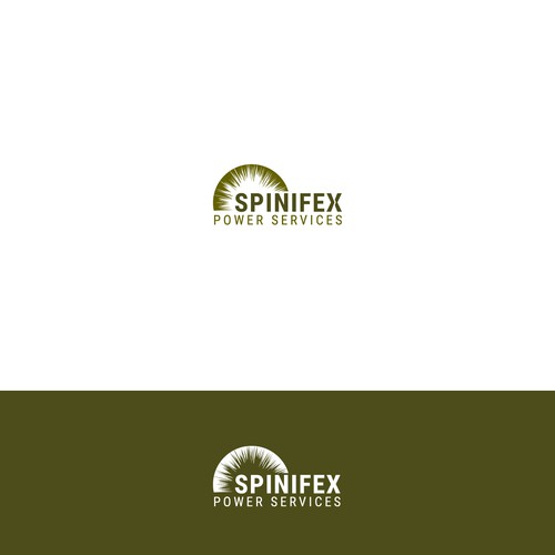 logo for a remote area / rangelands electrical company, Spinifex Power Services