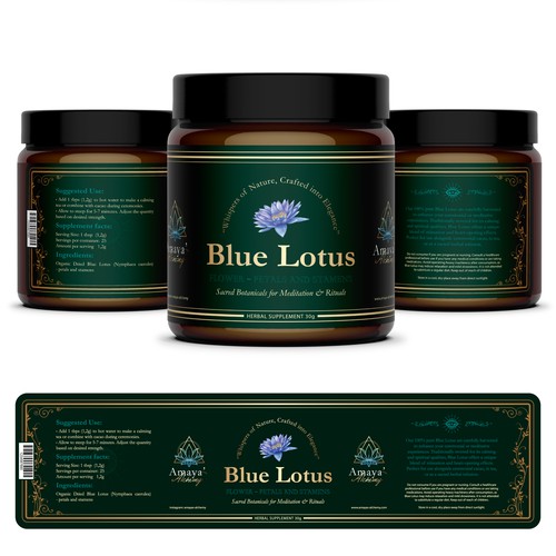 Label design for Amaya's Alchemy