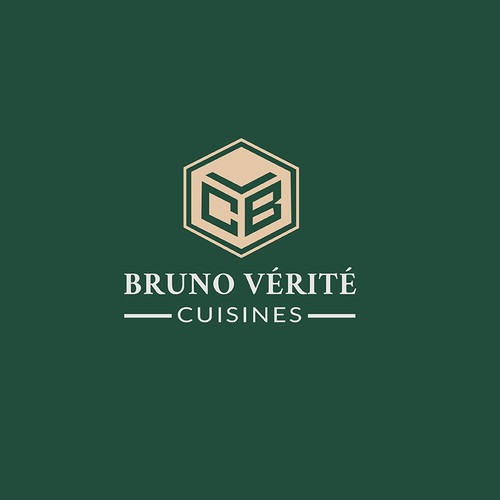 Bruno vérité cuisines logo design 