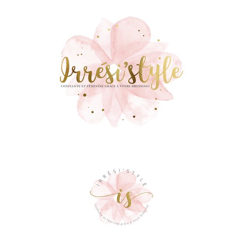Modelo de logotipo feminino e delicado