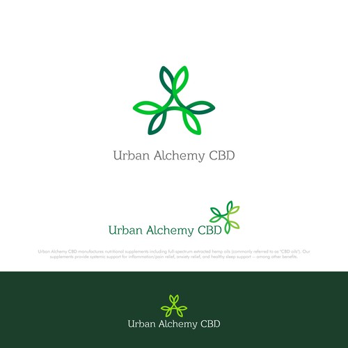sophisticated logo for urban alchemy CBD