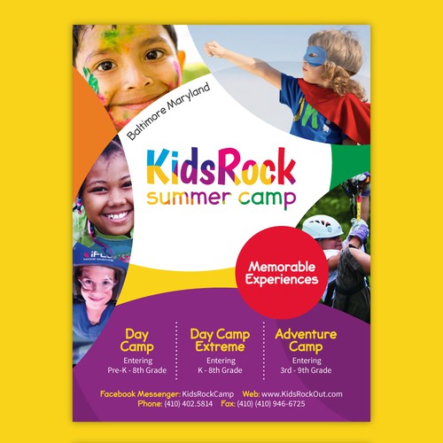 summer camp flyer