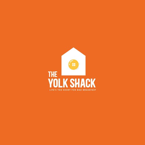 Modern fast food breakfast shack logo design