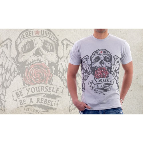 Design a Biker T-shirt in rockabilly style
