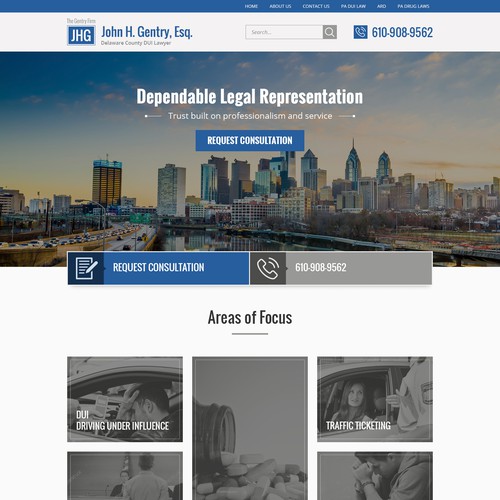 Website design for a Law Firm