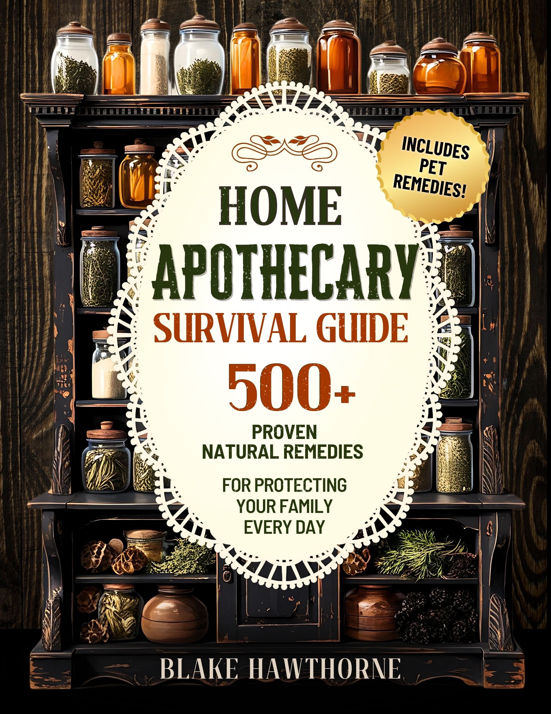 Design a Bestselling Home Apothecary eBook Cover – Herbal Healing Meets Survival Readiness