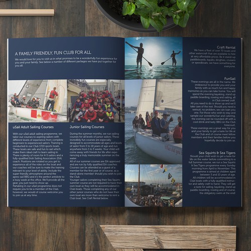 Brochure for Royal St George Yacht Club Sailing