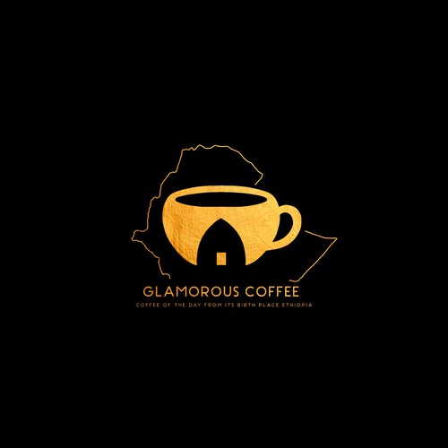Glamorous coffee GOLD LOGO II