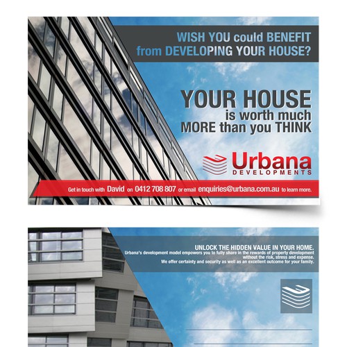 New postcard or flyer wanted for Urbana Developments