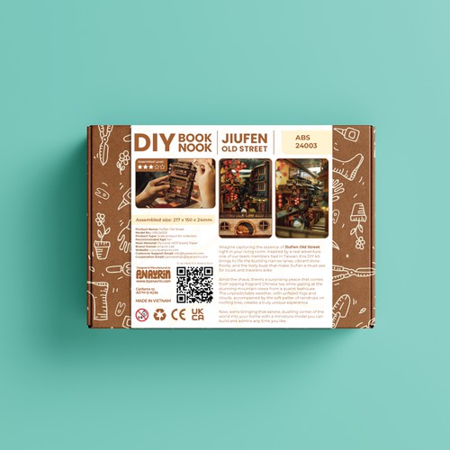 Sleeve Design for DIY Book Nook Product