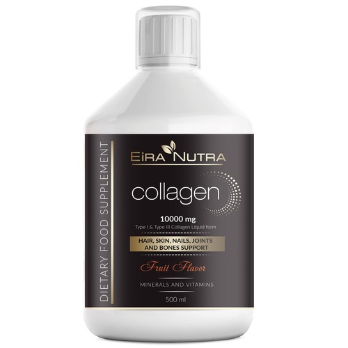 create a new design for a bottle of collagen