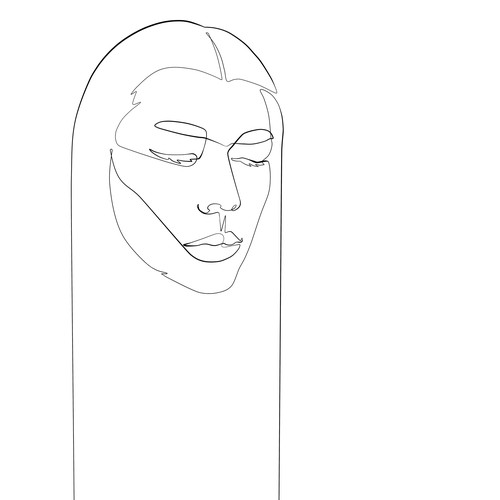 Single-Line Portrait illustration