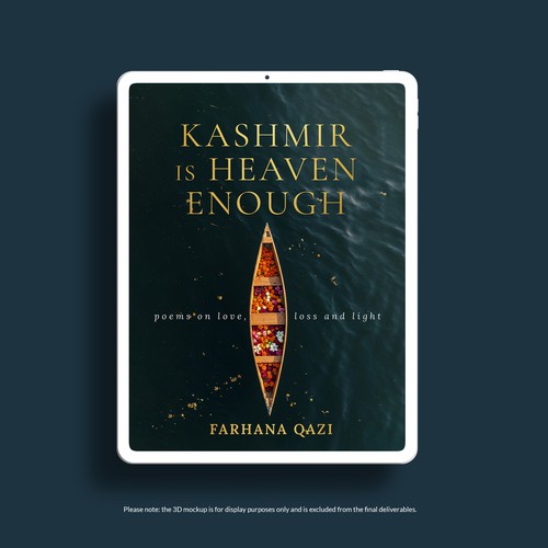 Kashmir is Heaven Enough, Poetry Book Cover Design