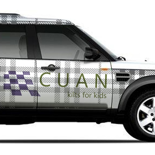 Car wrap for company selling childrens kilts