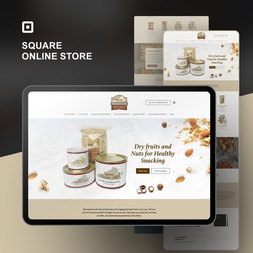 Square Online site for Nuts & Dry Fruits seller
