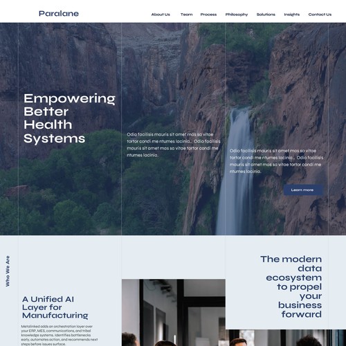 Web design for a financial planning company