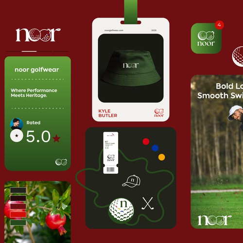 Logo & brand guide for golf apparel