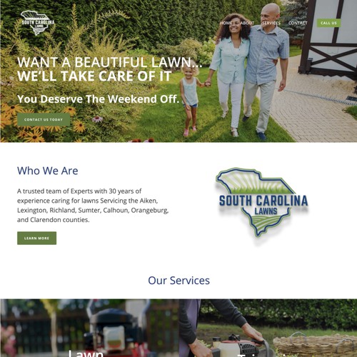 South Carolina Lawns Business Design