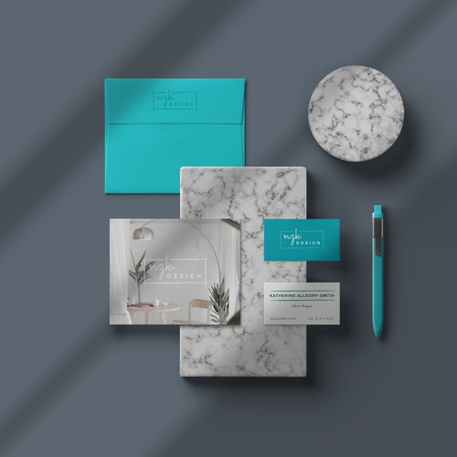 Interior design logo and stationery