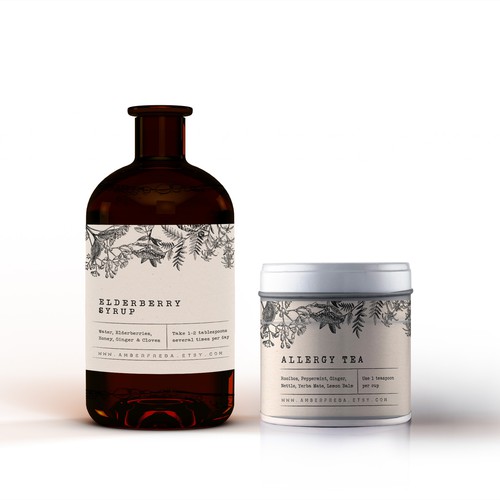 Apothecary style label