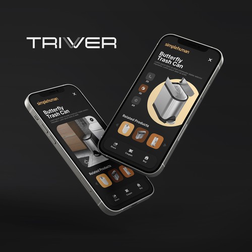 App design for Trivver product display