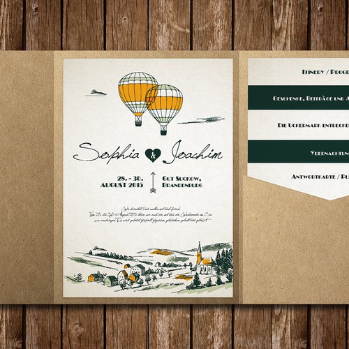 Help us design a cool wedding invitation!