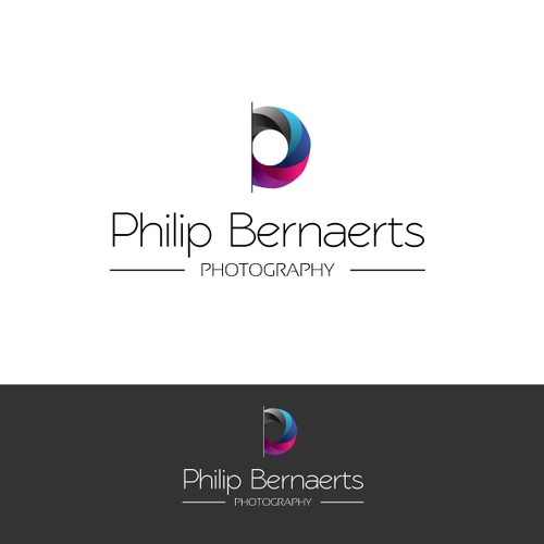 logo and business card for Philip Bernaerts Photography