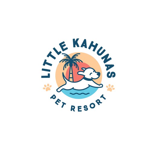 Logo for dog daycare and boarding resort