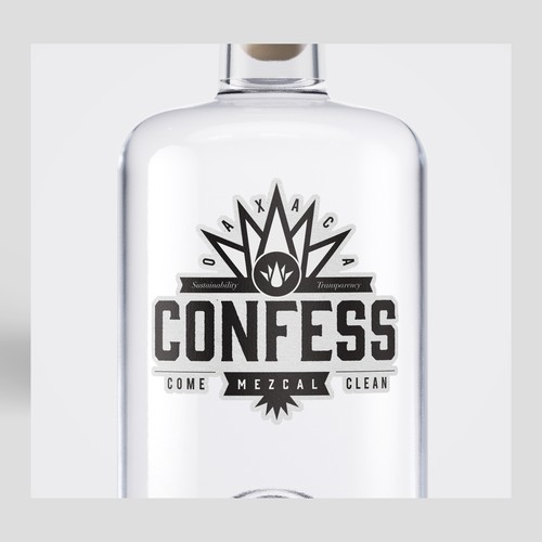 Confess label design