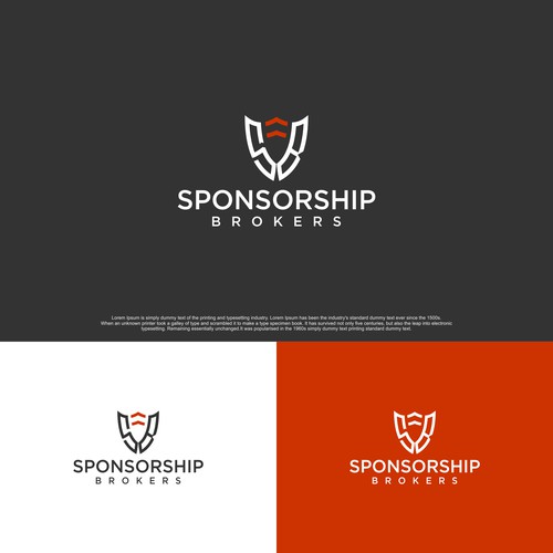 initial bold logo concept for sponsoship