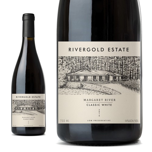  wine label design 2016 Rivergold Estate