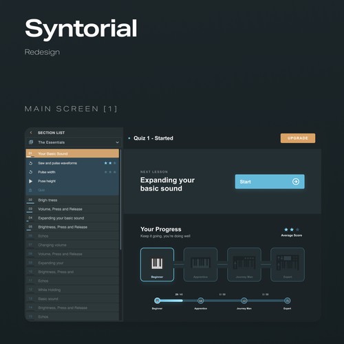 Interface Redesign for Syntorial